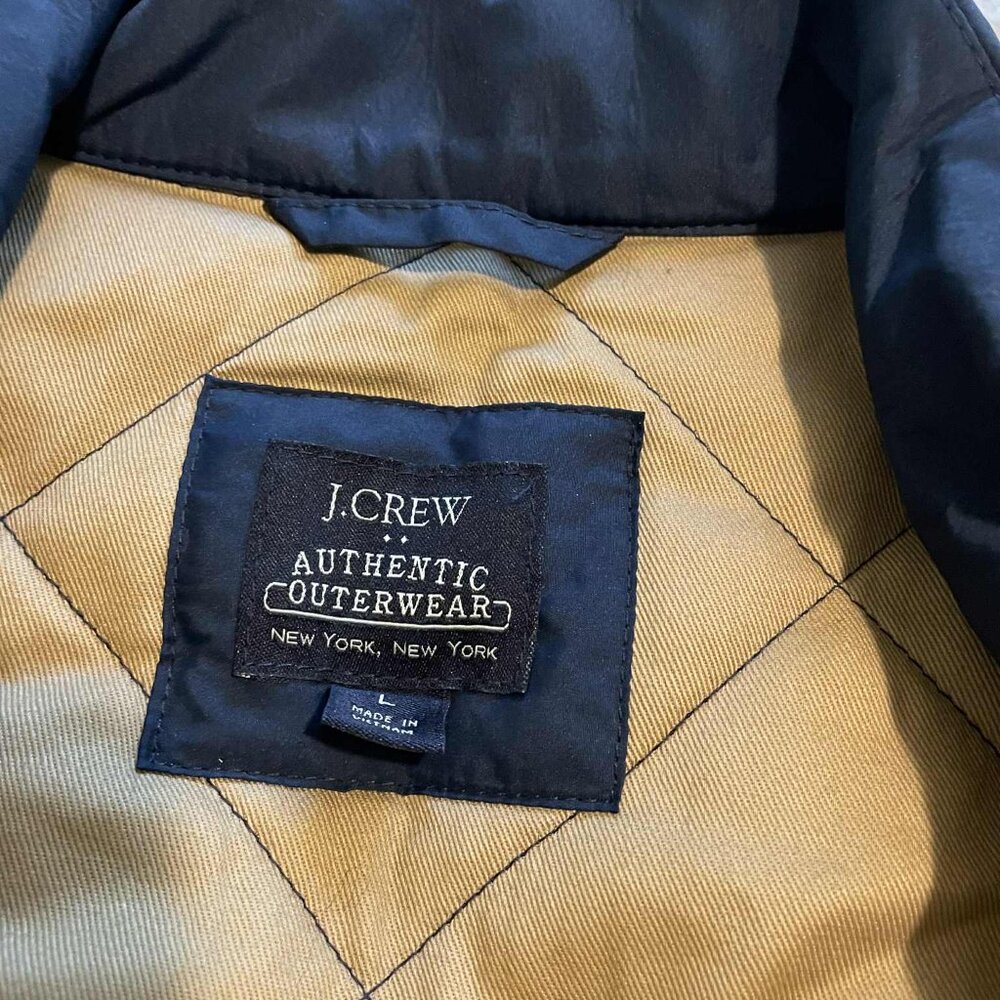 Men Large J Crew Size Large Navy, Quilted Vest - Picture 2 of 5